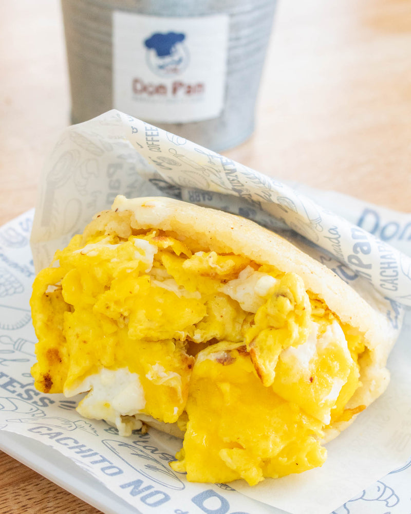 Scrambled Eggs Arepa
